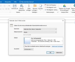 Microsoft Outlook Kalender freigeben 4