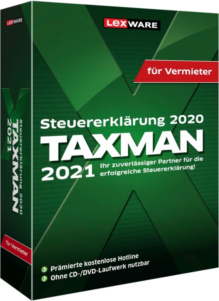 Lexware Taxman 2021 für Vermieter