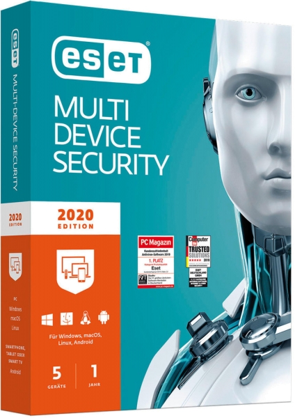 ESET Multi-Device Security 2020, 5 Geräte, 1 Jahr