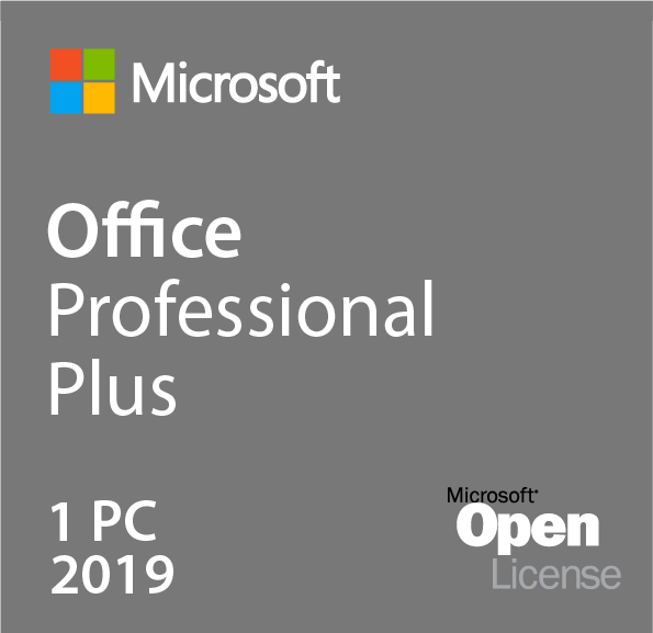 Microsoft Office 2019 Professional Plus Open License, Terminal server suitable, volume license