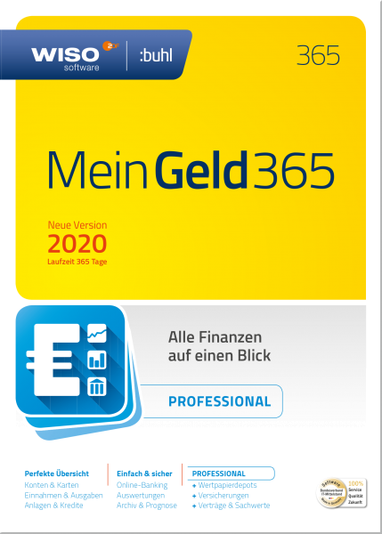 WISO Mein Geld Professional 365, 1 Jahr Laufzeit, Download